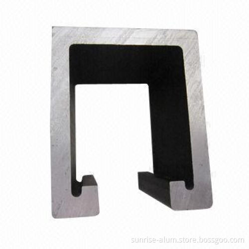 U-channel aluminum profile, with anodizing/powder coating/pvdf coating/mill finish